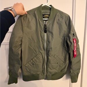 Alpha Industries Sage Green Bomber Jacket